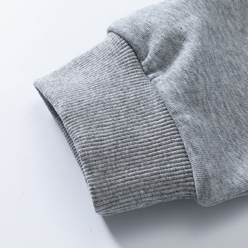 Wholesale solid color cotton short round neck sweatshirt