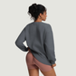 Wholesale crew neck t-shirts, loose-fitting women's sweatshirts