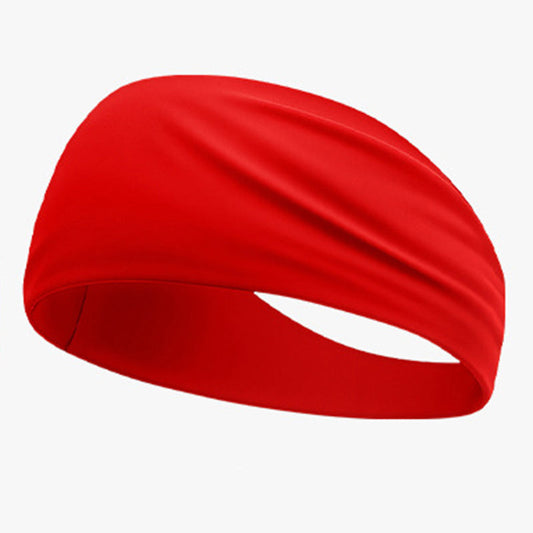 Cooling wide elastic sweat-absorbent sports headband