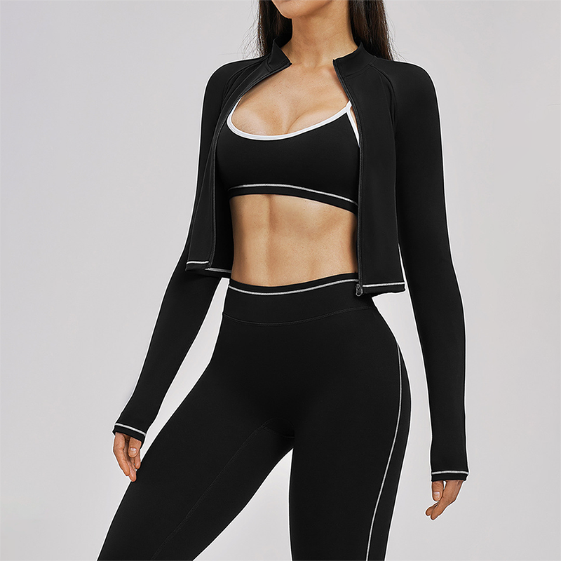 Wholesale zipper windproof slim fit jacket