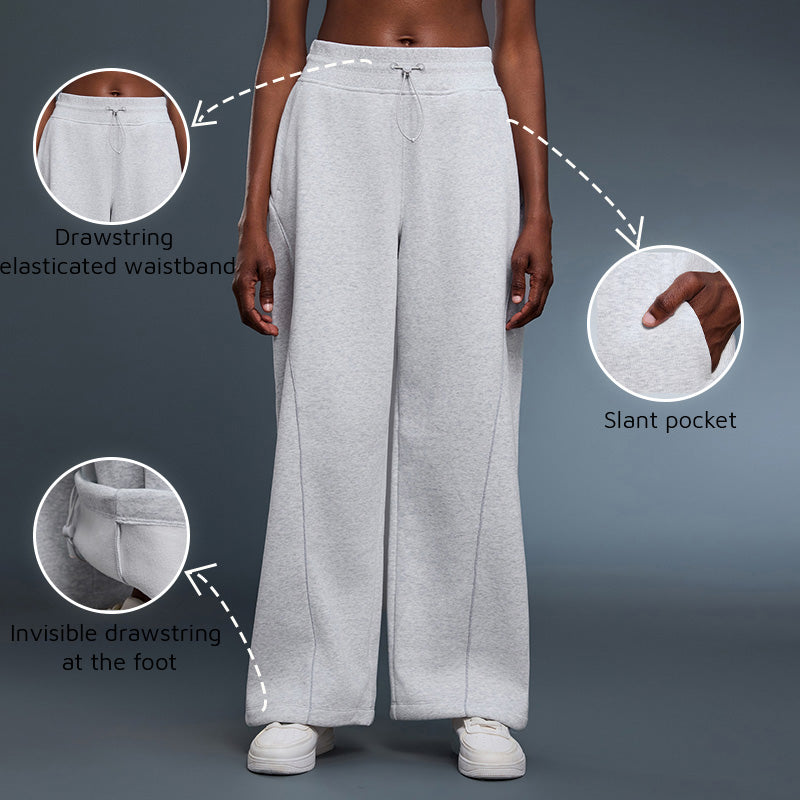Fleece-Lined Straight Leg Pants