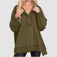 Wholesale Round Neck Solid Color Button Loose-fitting Top