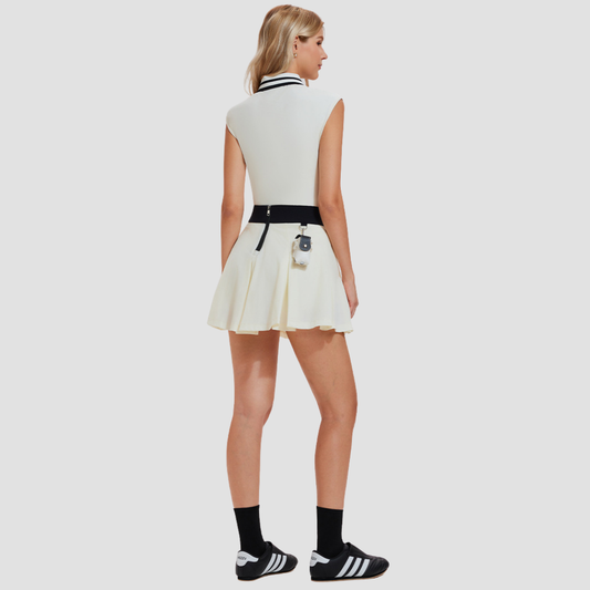 Wholesale New Sports Set for Women Sleeveless Golf POLO Shirt Outdoor Breathable Fitness Vest Tennis Set