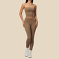 Wholesale Women's Activewear Padded Sports Vest & Fitted Cropped Pants Set