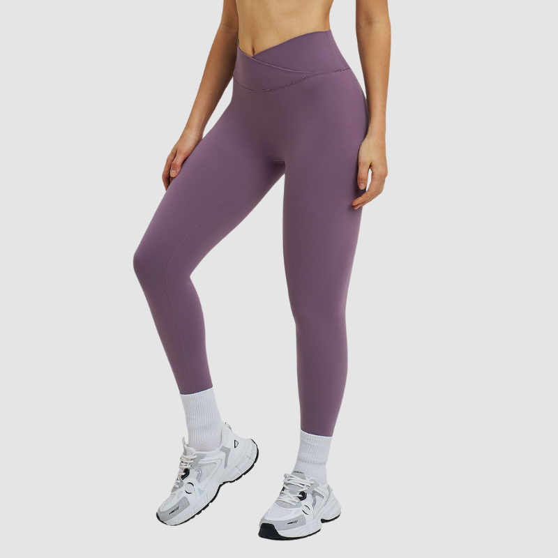 Wholesale high-waisted cross-waist leggings