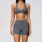 Wholesale Women's Cream-Feel Fleece Bra & Shorts Set