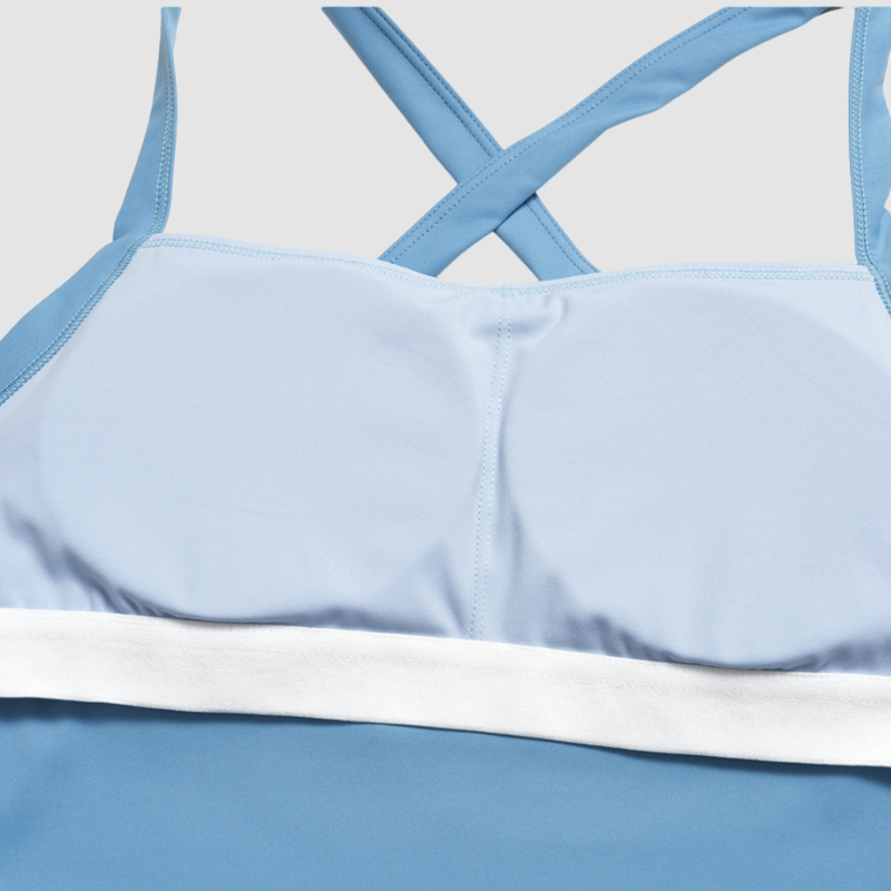 Wholesale solid color vest+short skirt quick drying tennis set