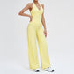 Wholesale open-back tank top + loose wide-leg pants