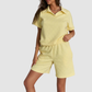 Wholesale Pullover Long-Sleeve Sweatshirt & Shorts Set – Casual Athleisure 2-Piece