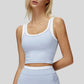 Two-piece contrasting sports tank top