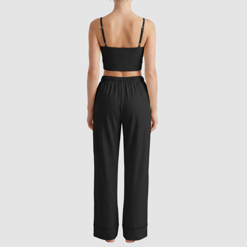 Wholesale Women's Yoga Bra & Wide-Leg Pants Set – High-Stretch Training Suit