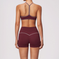 Wholesale Women's High Elastic Yoga Set: Colorblock Bra & Shorts – Tummy Control Butt Lift
