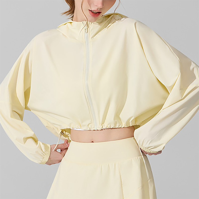 UV resistant outdoor sports long sleeved yoga suit top