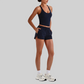 Wholesale Naked-Feel Racerback Sports Bra & High-Waist Biker Shorts Set – Sculpting Yoga 2-Piece