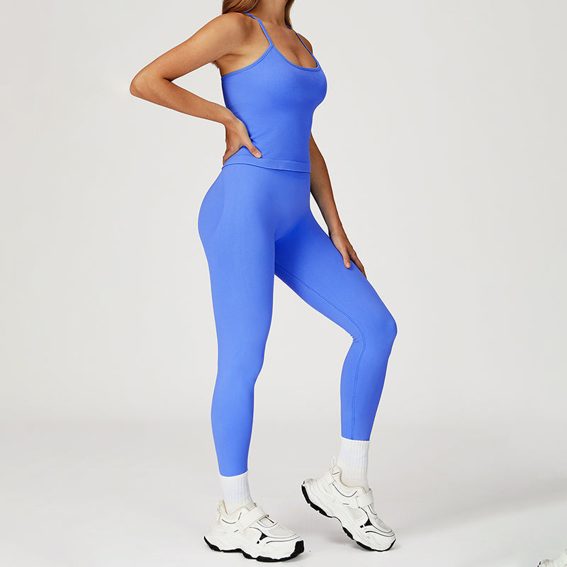 Snug-Fit Tank Top + Butt-Lifting Leggings 2-Piece Set
