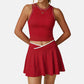 Wholesale women's tank top + A-line skirt 2-piece set