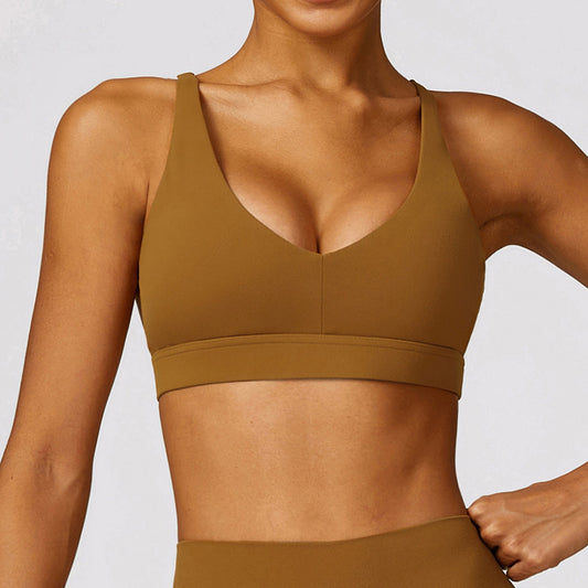 Wholesale Tight brushed back yoga bras | Wonderxfans bulk activewear