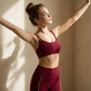 Wholesale Women's Naked-Feel Seam-Detail Sports Bra & Leggings Set – Contrast Stitch Sculpting 2-Piece Yoga Set
