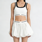 High-Elastic Quick-Dry Beautiful Back Bra + Tennis Skirt 2-Piece Set