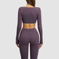 Wholesale Long Sleeve V-Neck Fashion Short | Wonderxfans bulk activewear