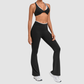 Wholesale Colorblock Yoga Set Sports Bra & Flare Pants – Naked Feel Activewear