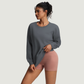 Wholesale crew neck t-shirts, loose-fitting women's sweatshirts