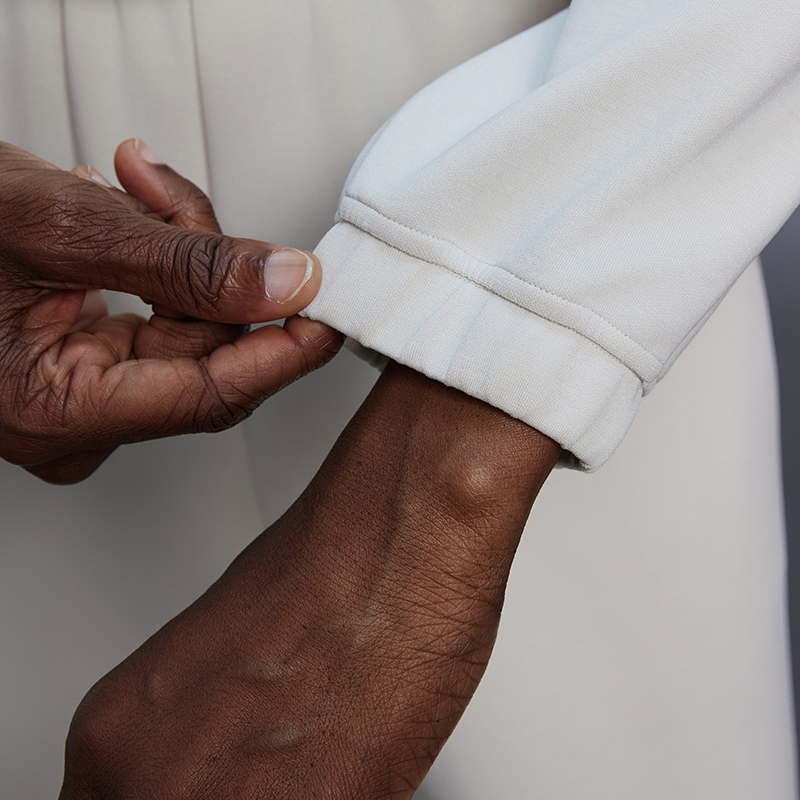 Half-zip stand collar drawstring sports top