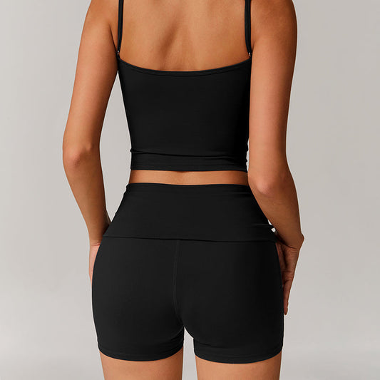 Quick-drying High-waisted sports shorts