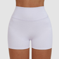 Wholesale solid color high-waisted tight shorts