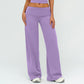 High-waisted loose wide-leg pants