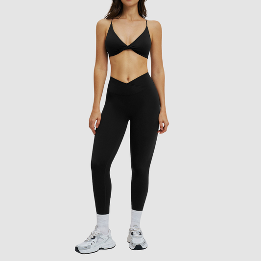 Wholesale sports bras + cross-waist leggings | Wonderxfans bulk activewear