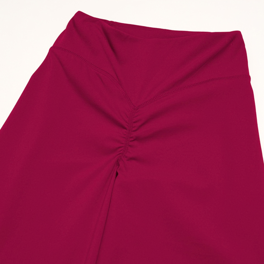 Wholesale Women's Round neck mid sleeve top+Hip lift Wide-Leg Yoga Set