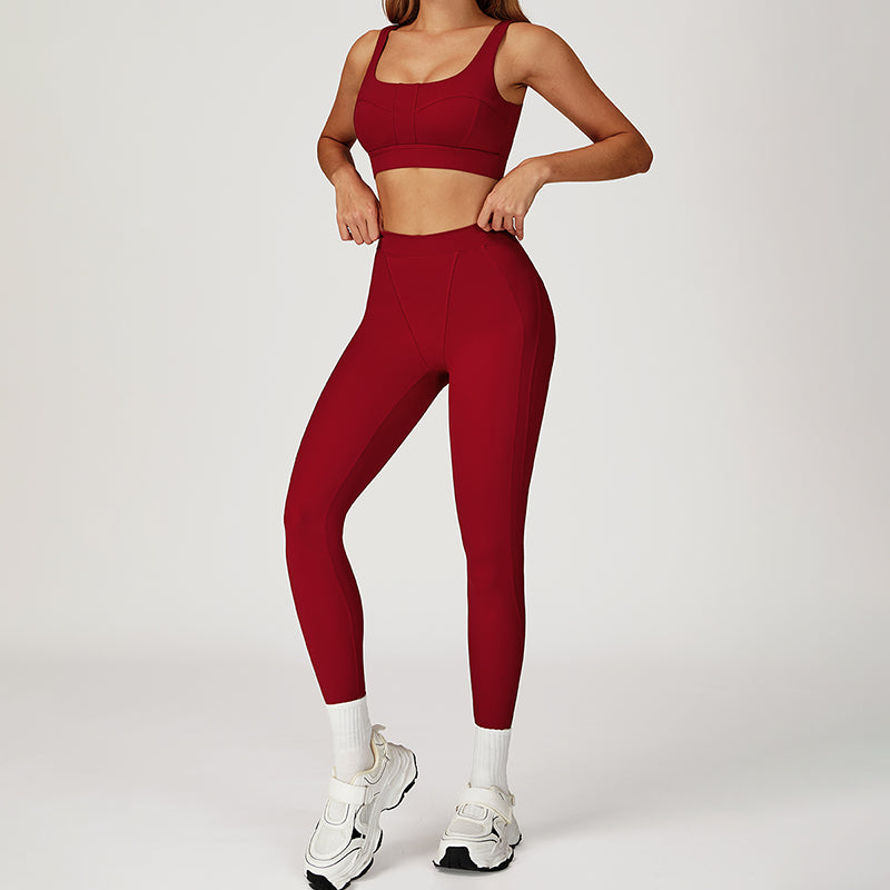 SPORTS BRA + HIGH WAIST LEGGINGS 2-PIECE SET