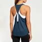 Women's Loose Yoga Tank Top Sexy Backless Athletic Cover-Up Vest