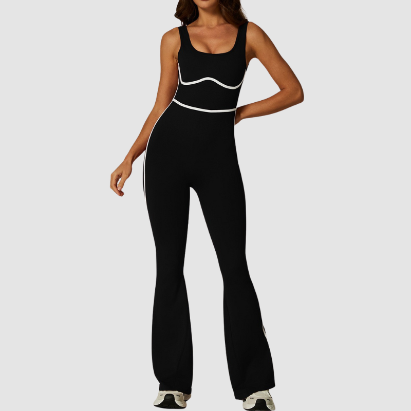Wholesale women's color-block jumpsuits