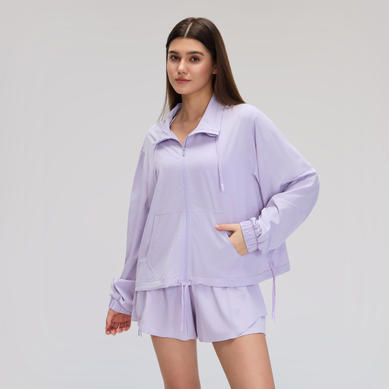 Wholesale loose casual athletic jacket