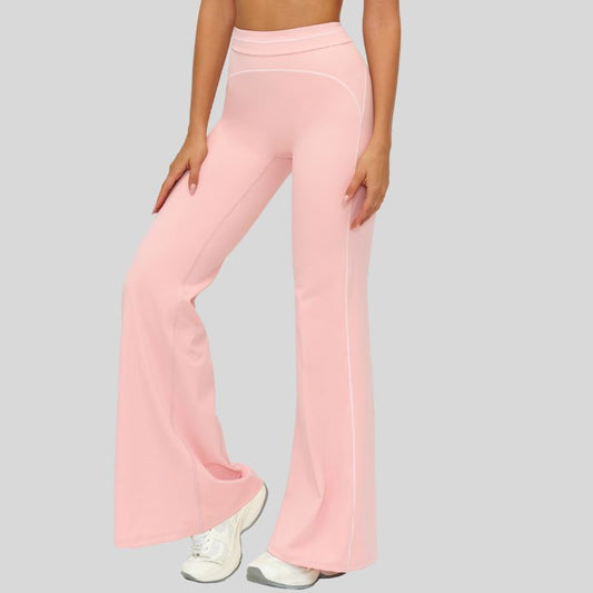Wholesale High-waisted contrasting loose wide-leg pants | Wonderxfans bulk activewear