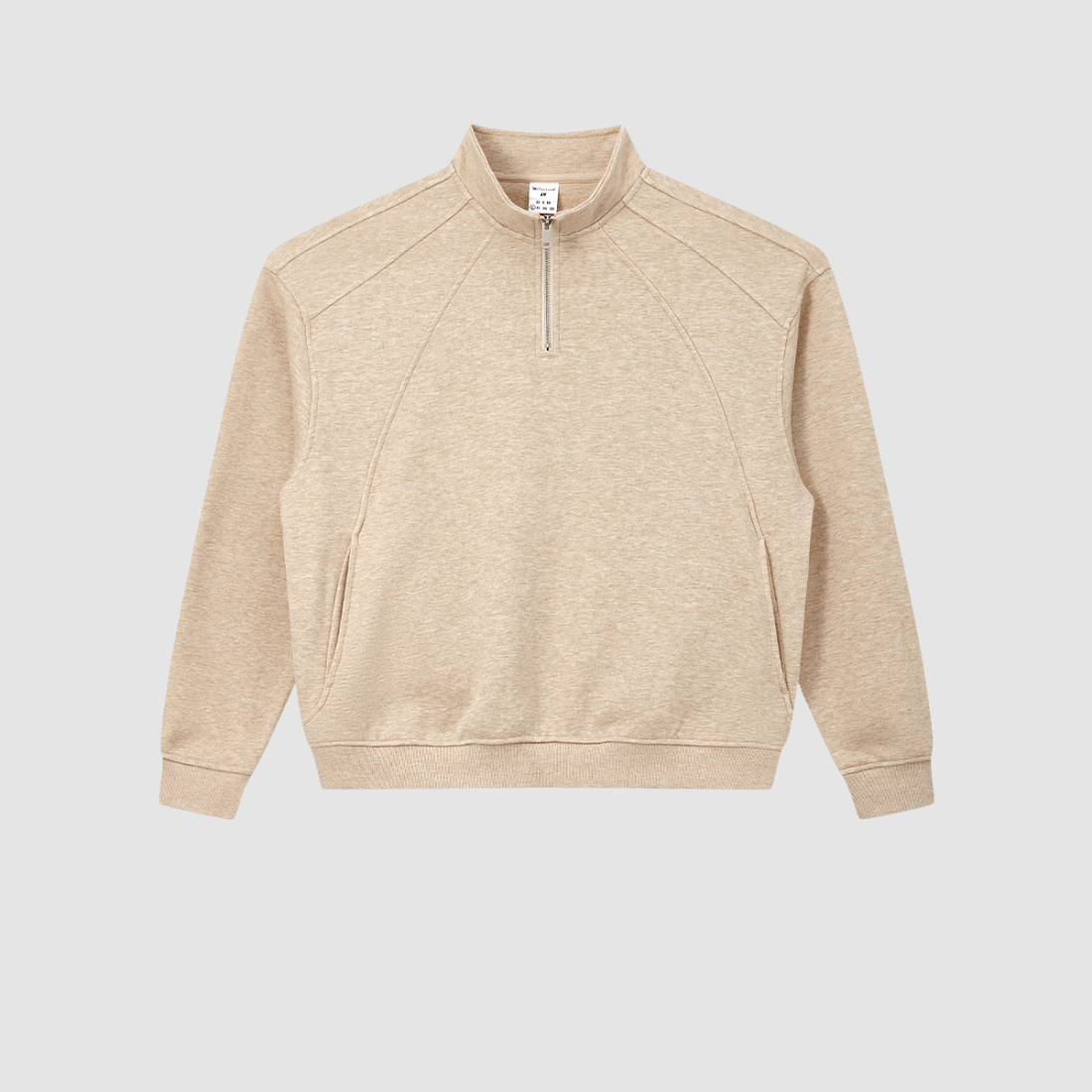 Wholesale Men’s Relaxed Half-Zip Polo Sweatshirt – Windproof Cotton Blend