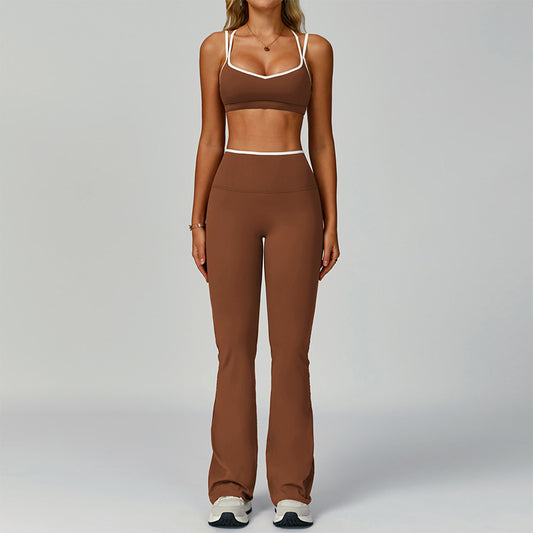 Wholesale Contrasting Color Sports Bra + | Wonderxfans bulk activewear