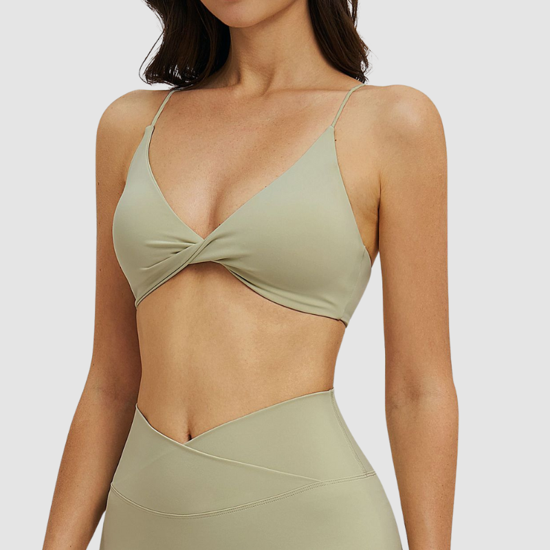 Wholesale thin shoulder strap back-crossing sports bra