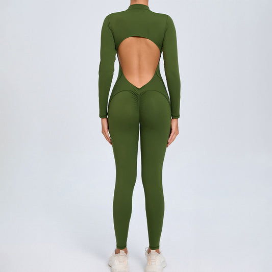 Wholesale backless half zipper long sleeve | Wonderxfans bulk activewear