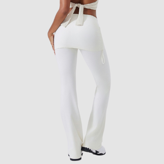 Wholesale Flared pants with side pleats | Wonderxfans bulk activewear