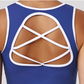 Wholesale color-blocked tank top and sports bras