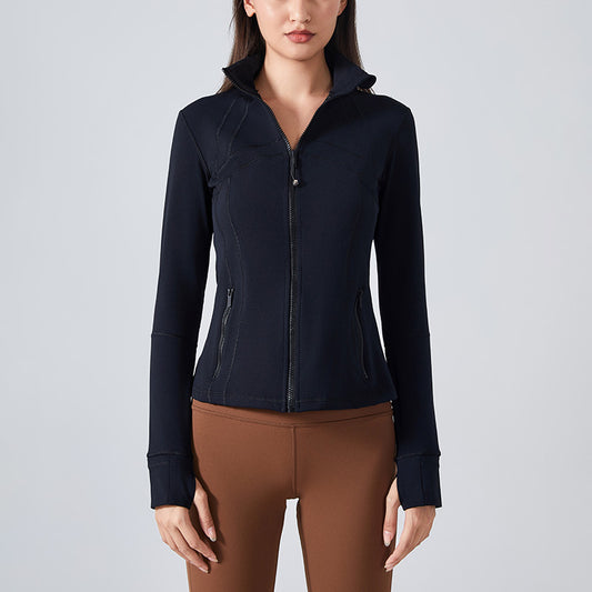 Wholesale Stand Collar Full Zipper Long | Wonderxfans bulk activewear