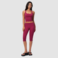 Wholesale Women's I-shape back Vest + Mid-Length Shorts Set - Butt-Lifting Yoga Gym Activewear