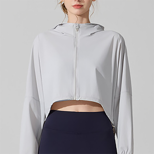 UV resistant outdoor sports long sleeved yoga suit top