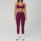 Wholesale Naked-Feel Seamless Sports Bra & High-Waist Biker Shorts Set – Quick-Dry Yoga 2-Piece