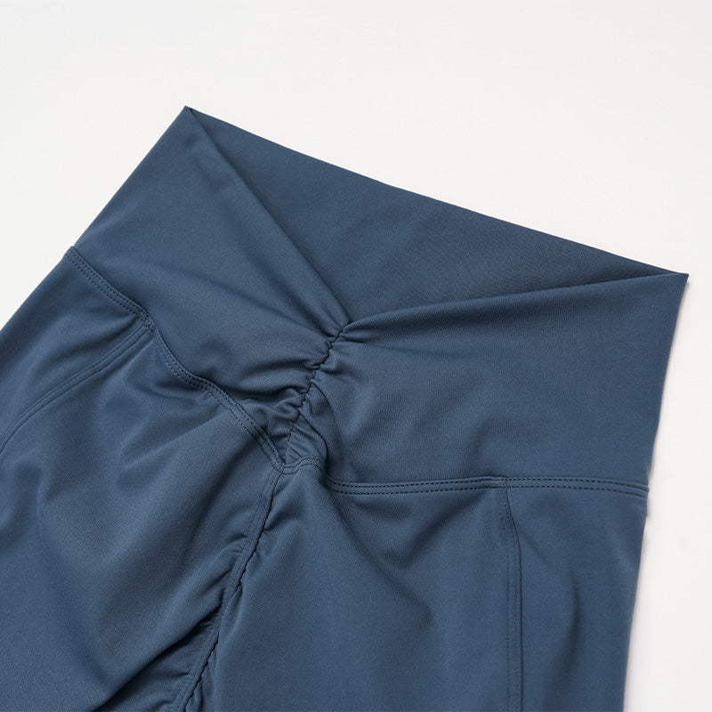 High-waisted hip-lifting tight-fitting sports shorts