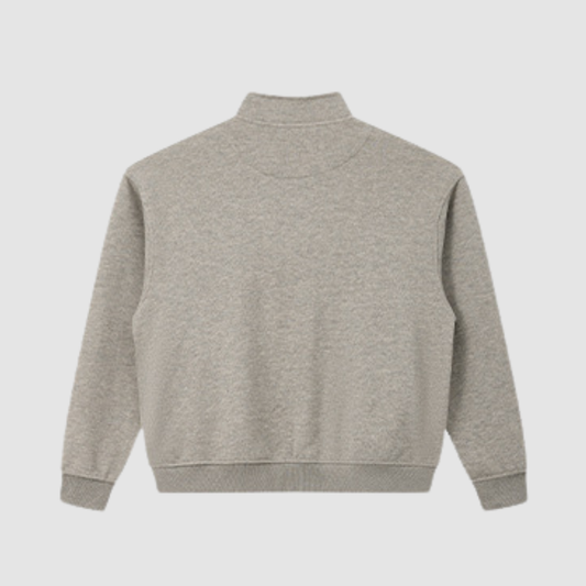 Wholesale Men’s Relaxed Half-Zip Polo Sweatshirt – Windproof Cotton Blend