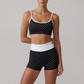 Wholesale Wave Point Quick Dry Naked Feel Vest+High Waist Short Set (Pre-sale)